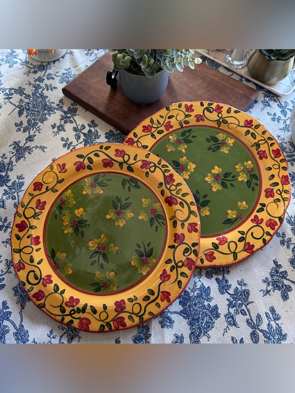 🟢CERTIFIED INTERNATIONAL • Provence “California Garden” Dinner Plate (11”) - Picture 7 of 8